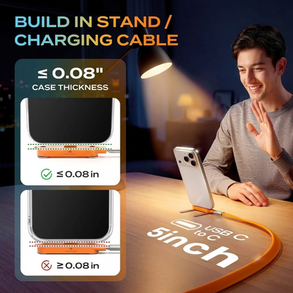 Type-C Fast Charging Cable With Detachable Stand VIP