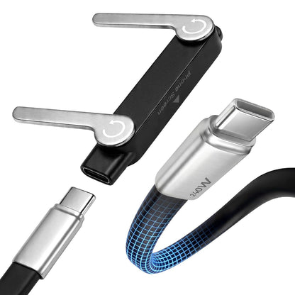 Fast-Charging Cable with Detachable Stand | USB-C & Lightning.
