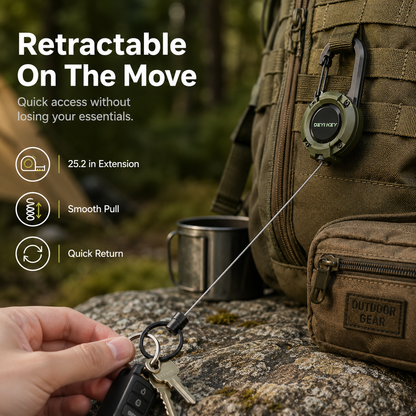Heavy-Duty Retractable Key Holder