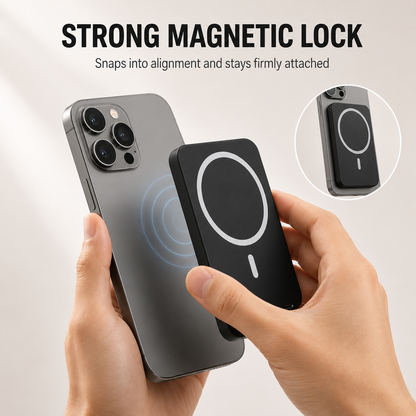 Magnetic Wireless Power Bank.