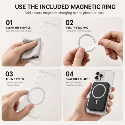 Magnetic Wireless Power Bank.