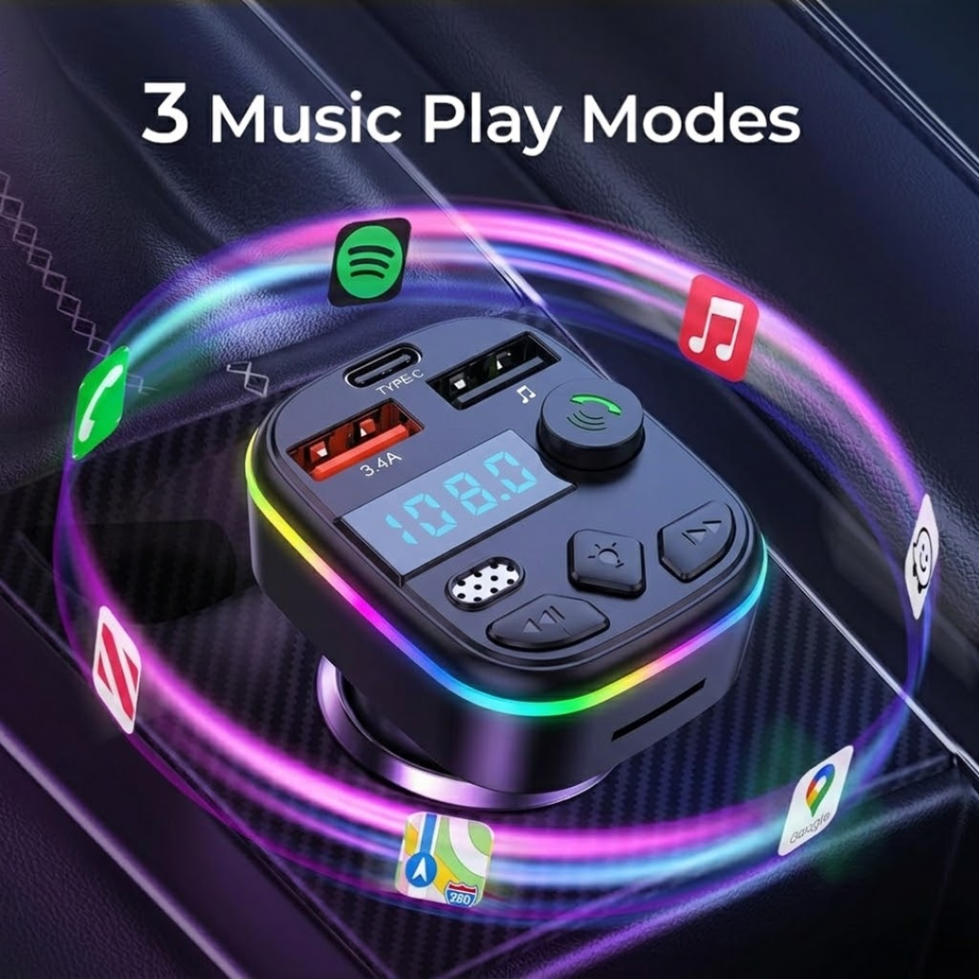 Bluetooth Car Smart Adapter | Upgraded Design.