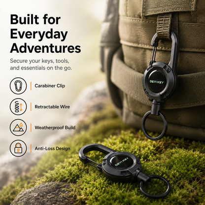 Heavy-Duty Retractable Key Holder
